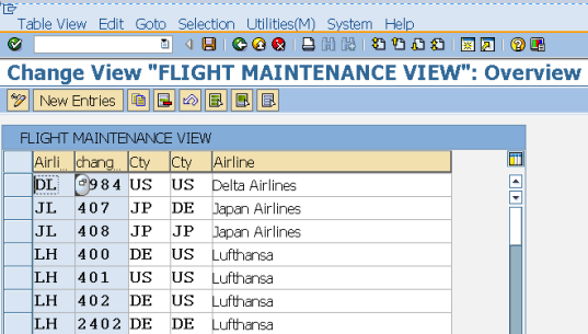 Call Maintenance Views