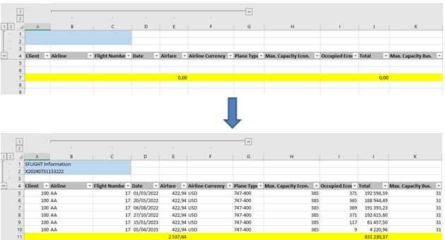 Create XLSM from template